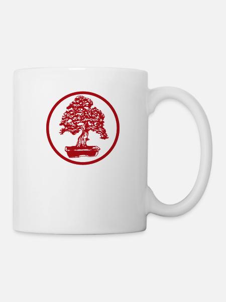 Bonsai tree Zen Japan Japanese art patience - Mug - white