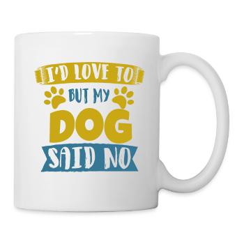 chien - Mug blanc - blanc - Droite