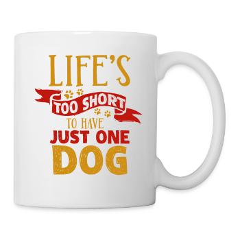 chien - Mug blanc - blanc - Droite