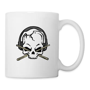 Drummer Baguettes Band Loud Metal Rock cadeau - Mug blanc - blanc - Droite