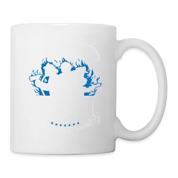 Flames Fire Department Firefighter Firefighter Woman - Mug - white - Right