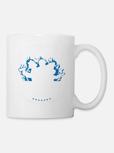 Flames Fire Department Pompier Pompier Femme - Mug blanc - blanc