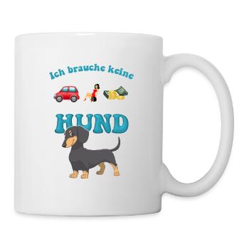 chien femmes voitures argent amour chiens cadeau - Mug blanc - blanc - Droite