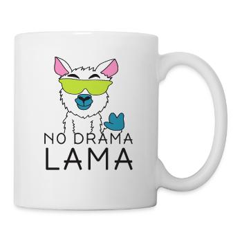 No Drama Llama - No Drama Lama - Funny Humor - Mug - white - Right