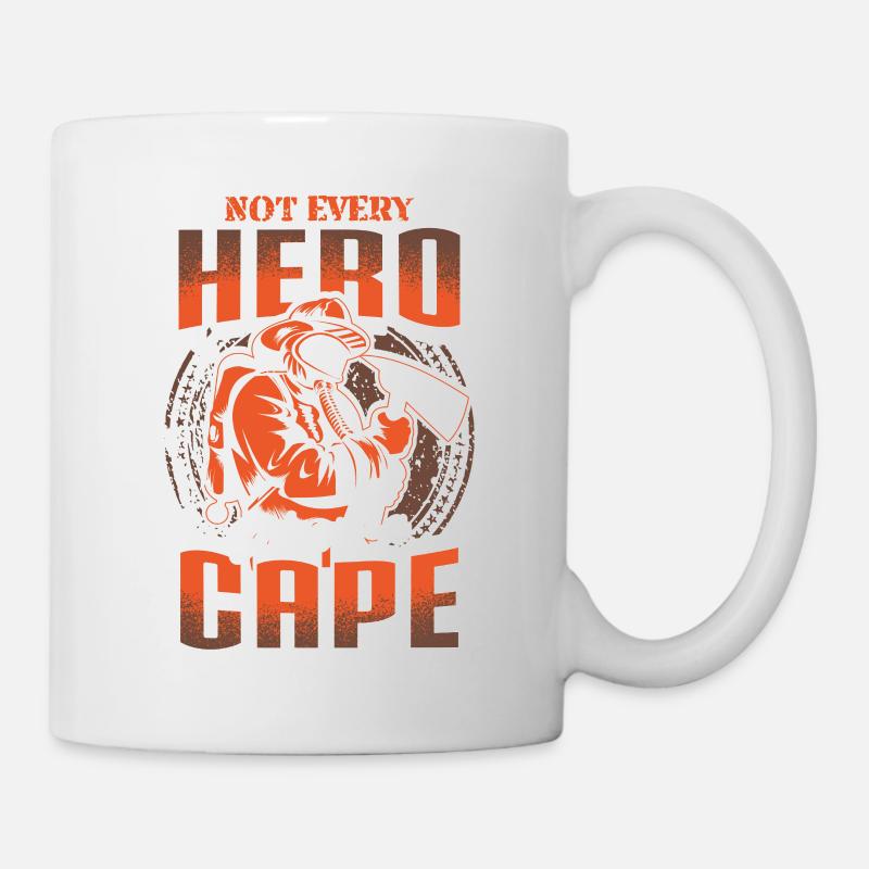 Feuerwehrmann Feuerwehr Firefighter Held Geschenk - Tasse - Weiß