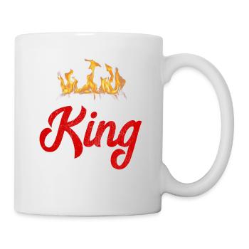 Grill König - BBQ King - Tasse - Weiß - Rechts