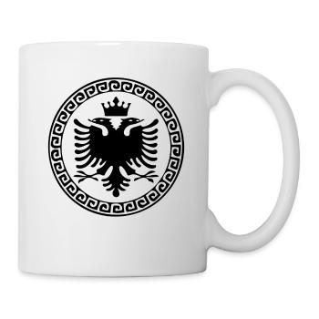 SHQIPONJA - Albanischer Adler - Tasse - Weiß - Rechts