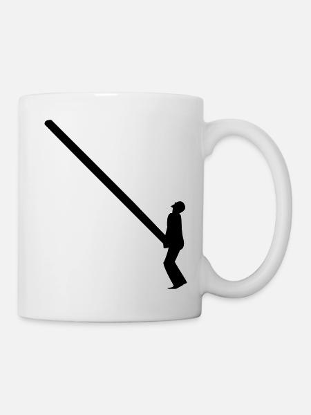Highland Games Tossing The Caber - Mug - white