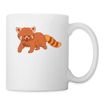 Sweet Cat Bear Red Panda Red Panda - Mug - white - Right