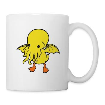 Relâchez le canard de canard Quackin qui grince - Mug blanc - blanc - Droite