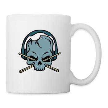 Drummer Baguettes Band Loud Metal Rock cadeau - Mug blanc - blanc - Droite