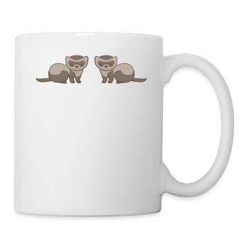 Frettchenfreund - Frettchen - Lustig - Geschenk - Tasse - Weiß - Rechts