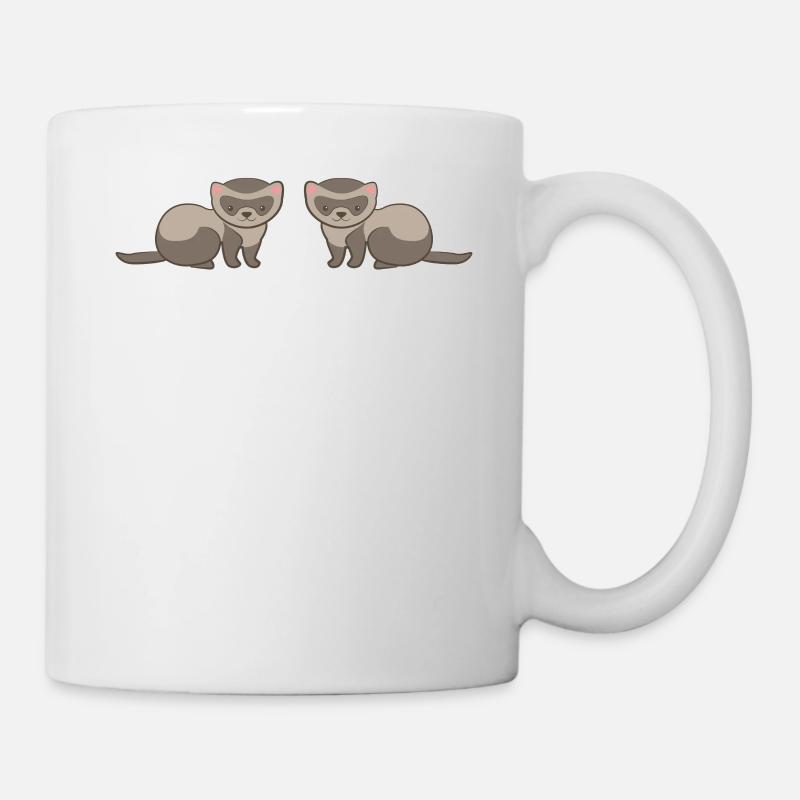 Frettchenfreund - Frettchen - Lustig - Geschenk - Tasse - Weiß