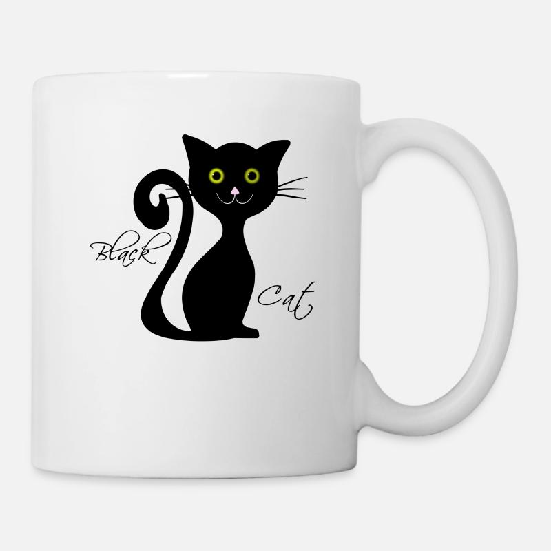 Black cat - Mug - white