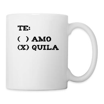 Tequila Te Amo Te Quiero / Idée cadeau - Mug blanc - blanc - Droite