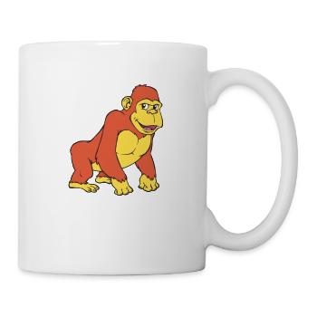 Gorilla - Tasse - Weiß - Rechts