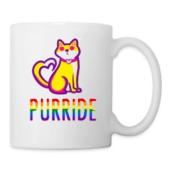 Schwul Lesbisch Regenbogen LGBT Gay Pride Geschenk - Tasse - Weiß - Rechts