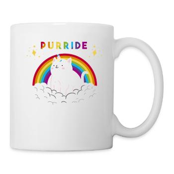 Schwul Lesbisch Regenbogen LGBT Gay Pride Geschenk - Tasse - Weiß - Rechts