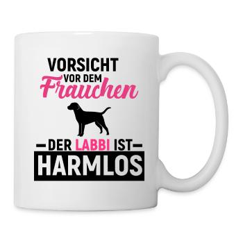 Labrador Retriever - Tasse - Weiß - Rechts
