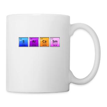 Sarcasm - Elements Of Humor Chemistry Nerd Funny - Mug - white - Right