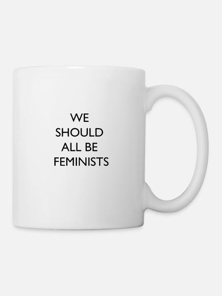We should all be feminists schwarz - Tasse - Weiß