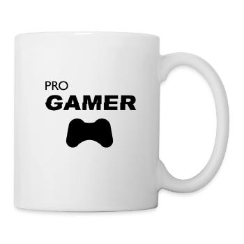 Pro Gamer Shirt Schwarz - Tasse - Weiß - Rechts