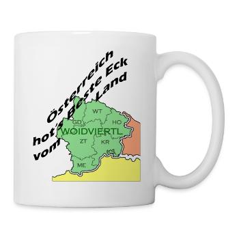 Österreich hot's beste Eck vom Land - Tasse - Weiß - Rechts