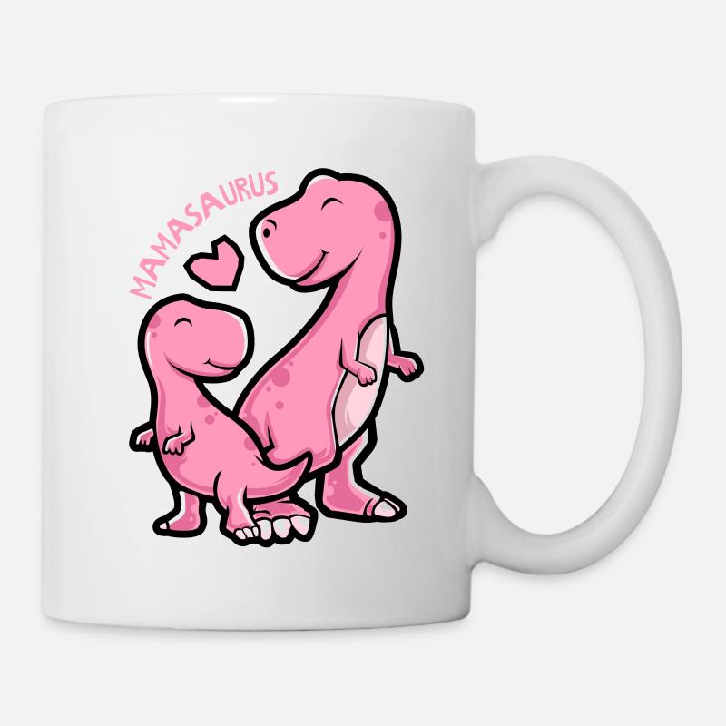 Mamasaurus - Graphique drôle de dinosaure - Mug blanc - blanc