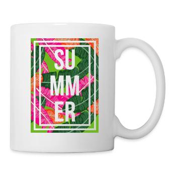 Sommer Palmen - Tasse - Weiß - Rechts