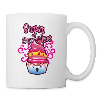 queen of cupcakes muffin donut - Mug - white - Right
