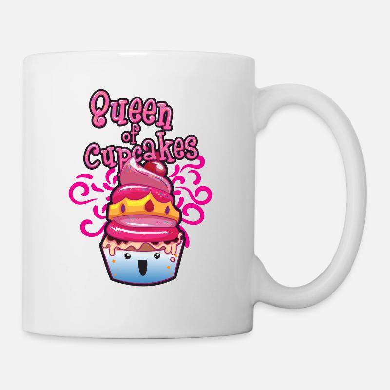 reine des cupcakes muffin donut - Mug blanc - blanc