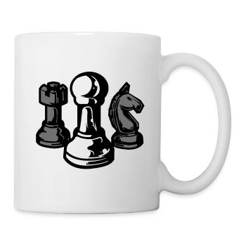 Pièces d'échecs - cadeau de sport - Mug blanc - blanc - Droite