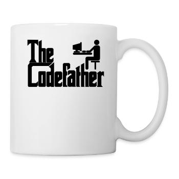 The Codefather Programmierer PC Coding Geschenk - Tasse - Weiß - Rechts