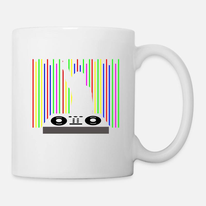 Incroyable lumière de la musique DJ - Mug blanc - blanc
