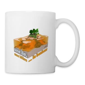 Une île, une bière ... le bonheur ! - Mug blanc - blanc - Droite