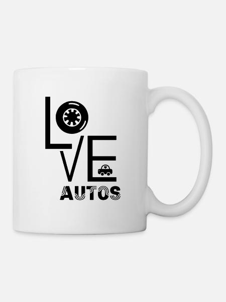 Auto - Tasse - Weiß
