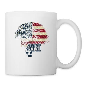 Fête de l'Indépendance le 4 juillet ADLER - Mug blanc - blanc - Droite