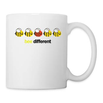 Bee different - Tasse - Weiß - Rechts