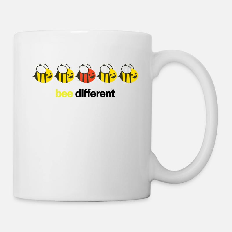 Bee different - Tasse - Weiß