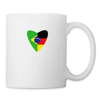 Brazil Germany Flag Brazilian Gift - Mug - white - Right