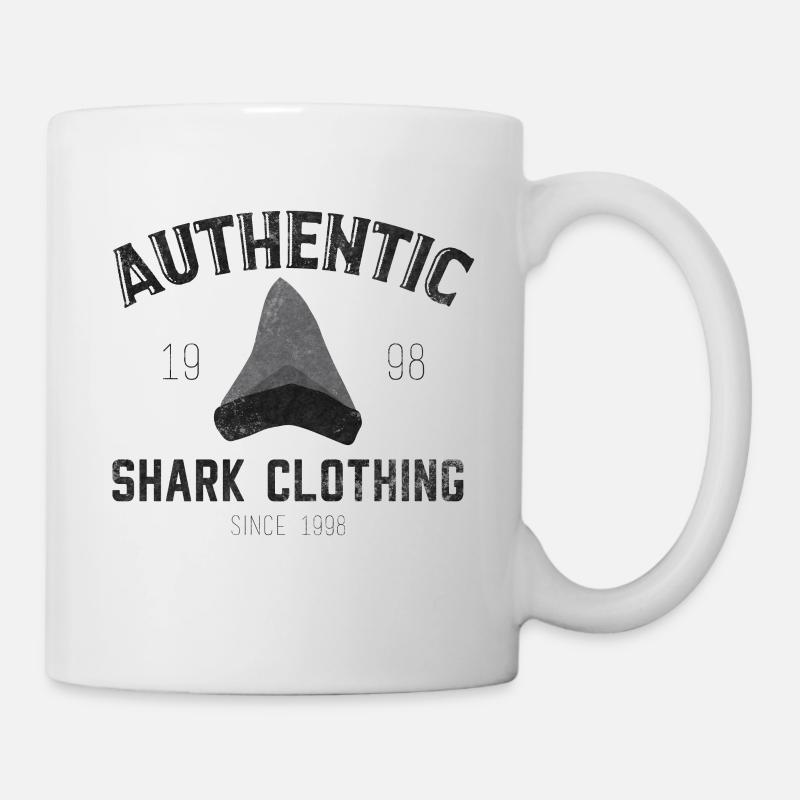 Vêtements authentiques de requin - Mug blanc - blanc