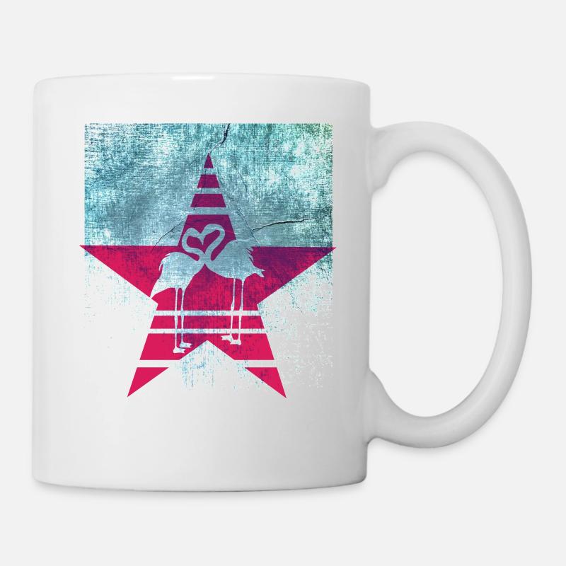 Coeur de Flamingo - Mug blanc - blanc
