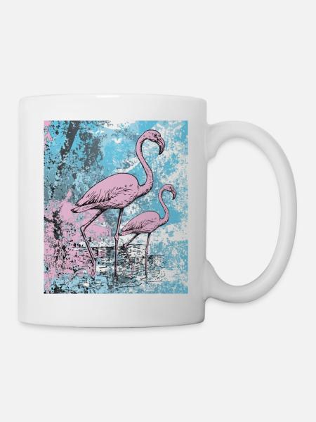 Flamingos - Tasse - Weiß