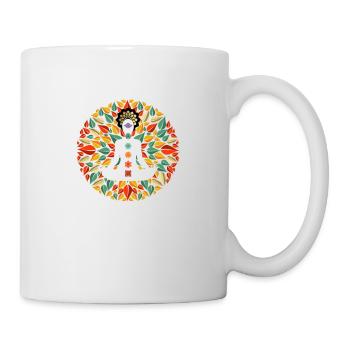 Yoga so I don't kill People T-Shirt lustig - Tasse - Weiß - Rechts