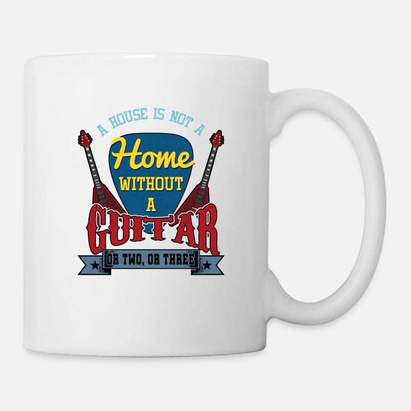 Gitarre - Tasse - Weiß