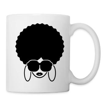 afro_queen__f1 - Tasse - Weiß - Rechts