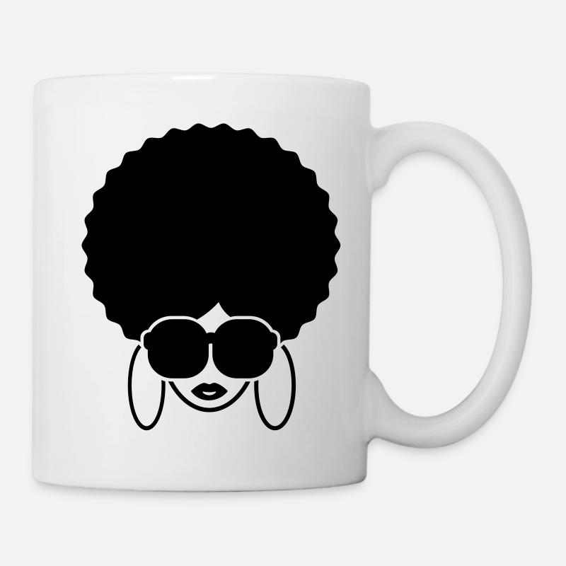 afro_queen__f1 - Tasse - Weiß