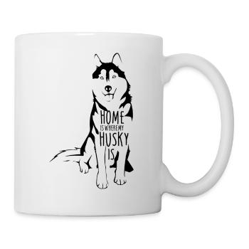 Husky - Tasse - Weiß - Rechts