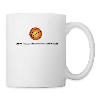 J'aime le basketball - Mug blanc - blanc - Droite