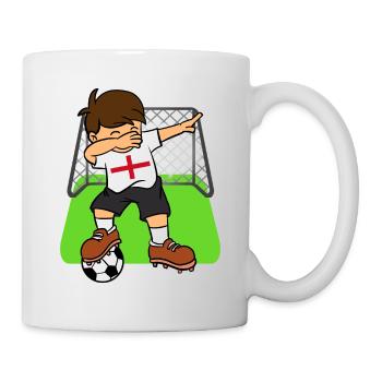 Angleterre Soccer Ball Dabbing Enfant British Football - Mug blanc - blanc - Droite